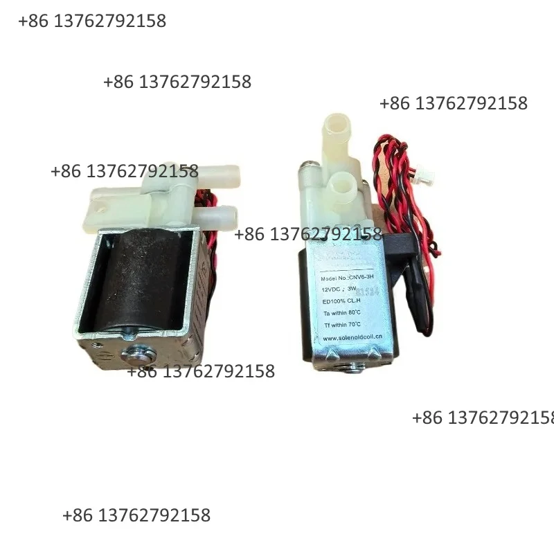 CNV6-3H 12V 3W Two Position Three-Way Solenoid Valve Fit For ECOVACS X1 T10 Robotic Vacuum Dock Station Spare Accessory