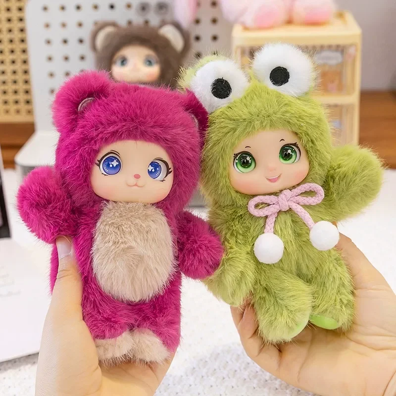 Leuke cartoon knuffelhangers Pluche schooltassen Pluche hangende decoraties Sleutelhangers Leuke cartoon knuffels Geschenken voor meisjes