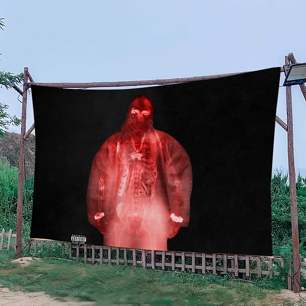 العلم للفن مغني الراب ألبوم غرفة الخيال العلمي ديكور المنزل الجدار الشنق المنزل Y-Yeat ديكور راية