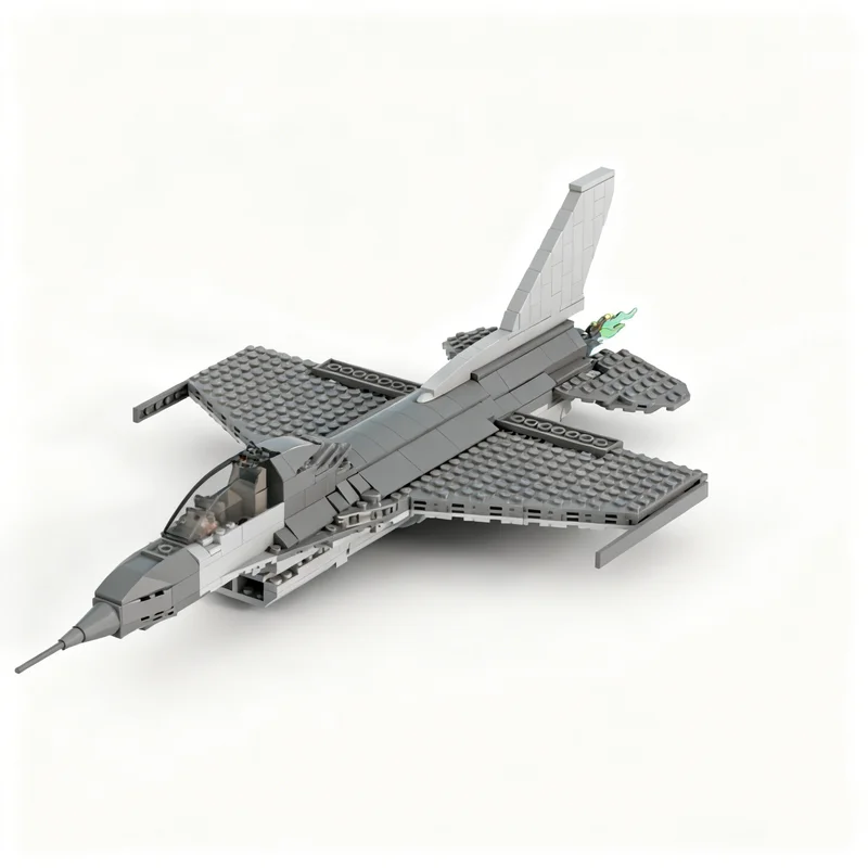 

544PCS MOC Creative Model F 16 Fighting Falcon Building Blocks Collectible Display DIY Building Blocks Gift Home Display Gift