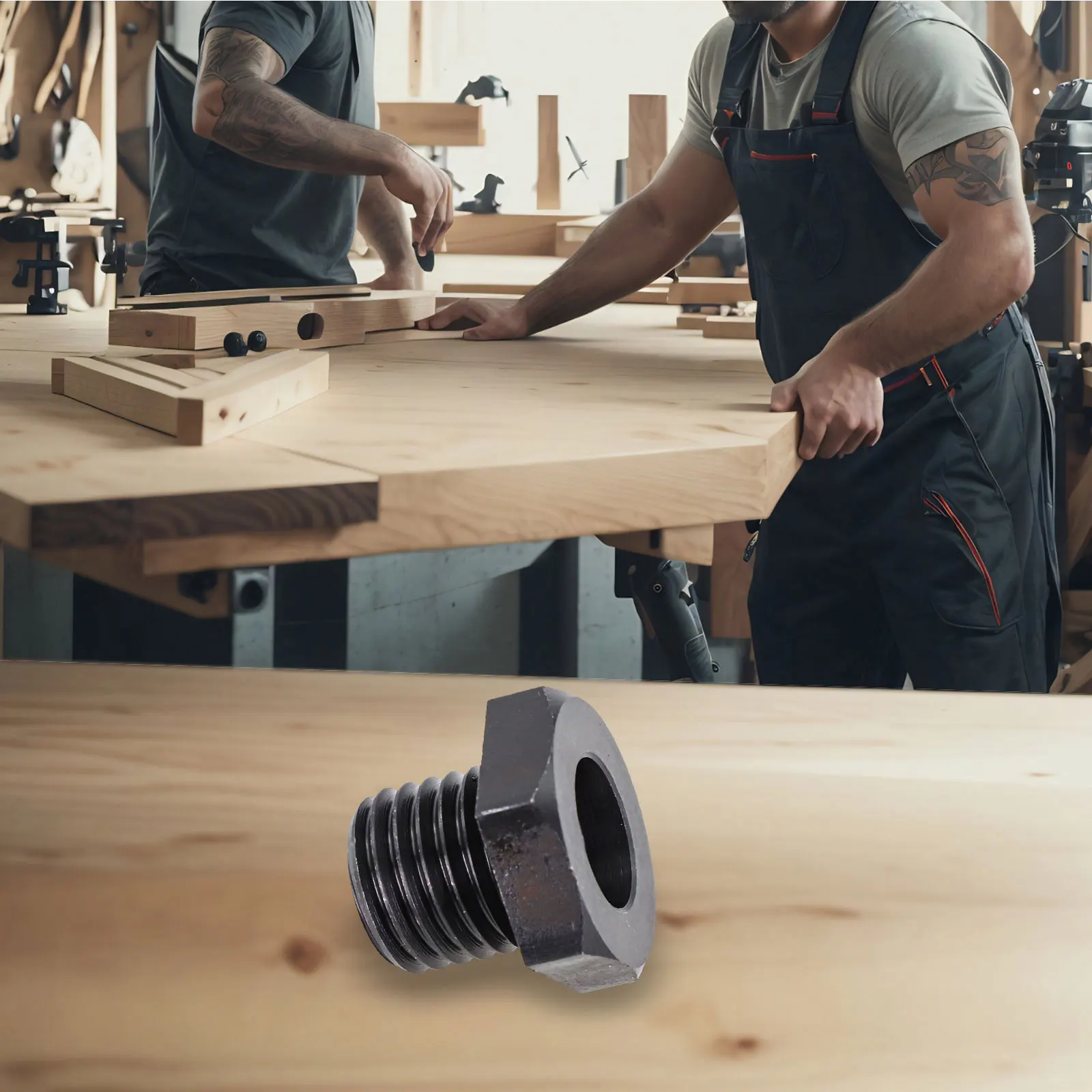 Adaptador de mandril de husillo de torno de torneado de madera, conexión de rosca de 1 pulgada, 8TPI a 3/4x16 para operaciones de torno de precisión