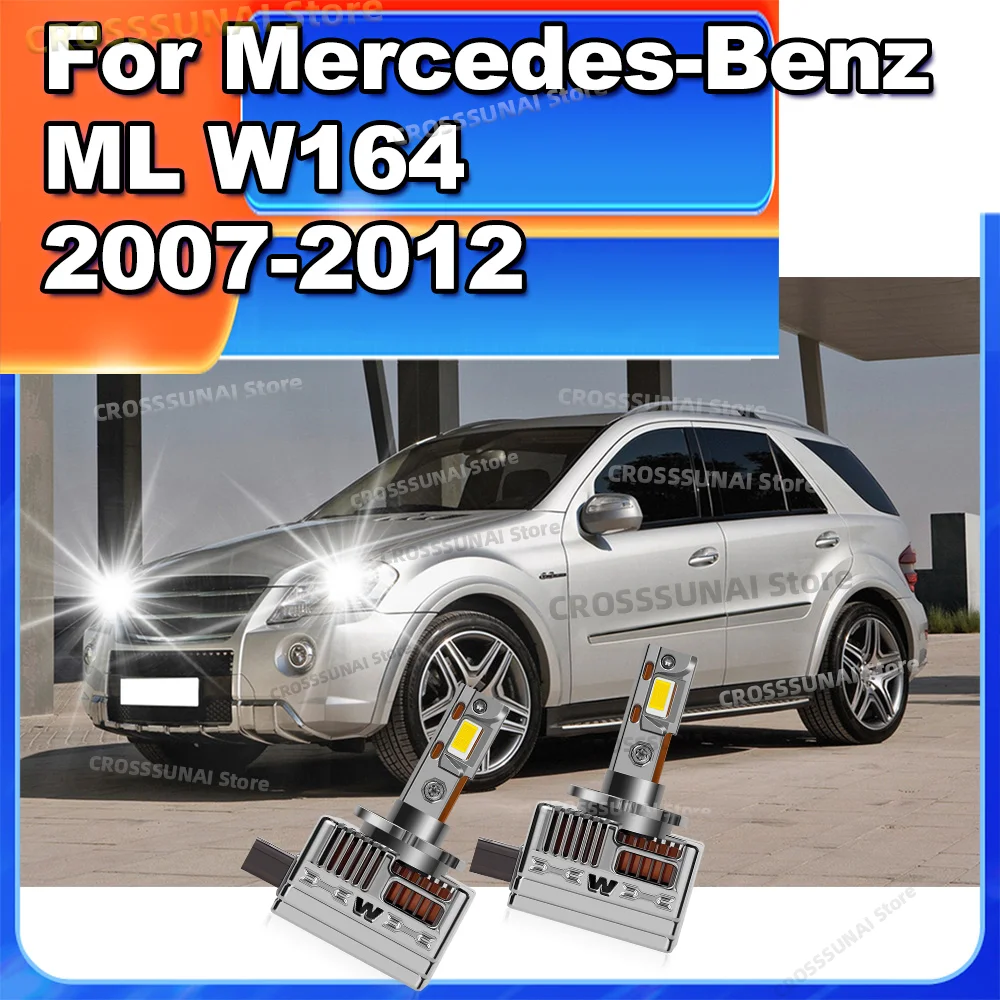 

LED Headlight Canbus 50000LM Auto Bulbs HID 6000K 12V For Mercedes Benz ML W164 2007 2008 2009 2010 2011 2012