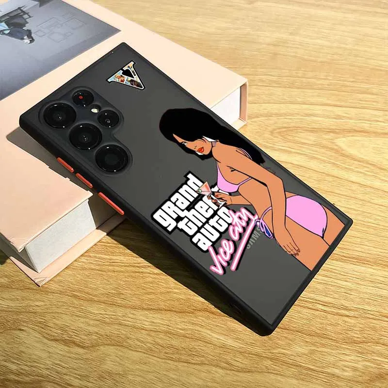 حار لاعب واحد لعبة Rstars GTA لسامسونج A56 A55 A54 A53 A36 A34 A33 A32 A31 A26 A25 A24 A23 A22 A21S A17 A15A07 جراب هاتف