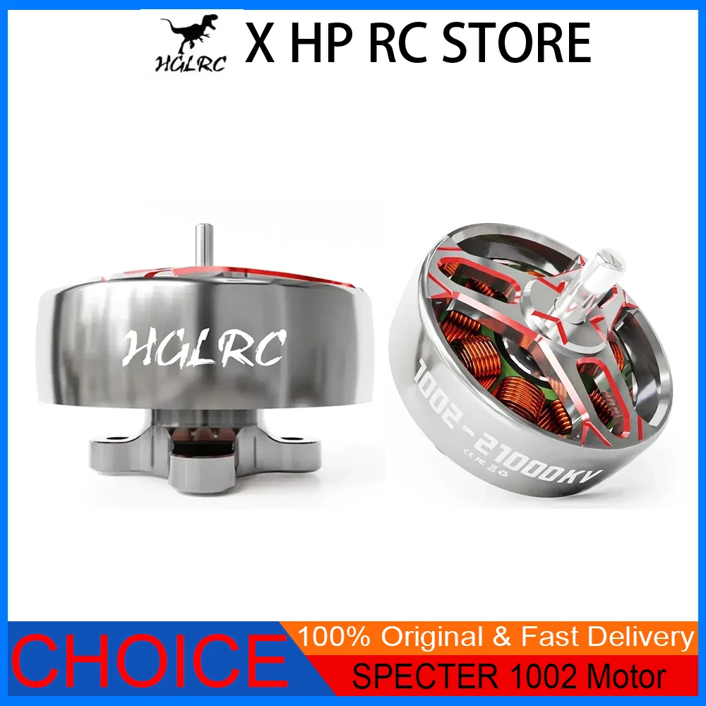 

HGLRC SPECTER 1002, 21000 кВ | 1S LIPO Готовый | Подставка 1,6-2 дюйма, совместимая с FPV 65 мм Tinywhoop/зубочисткой Drone