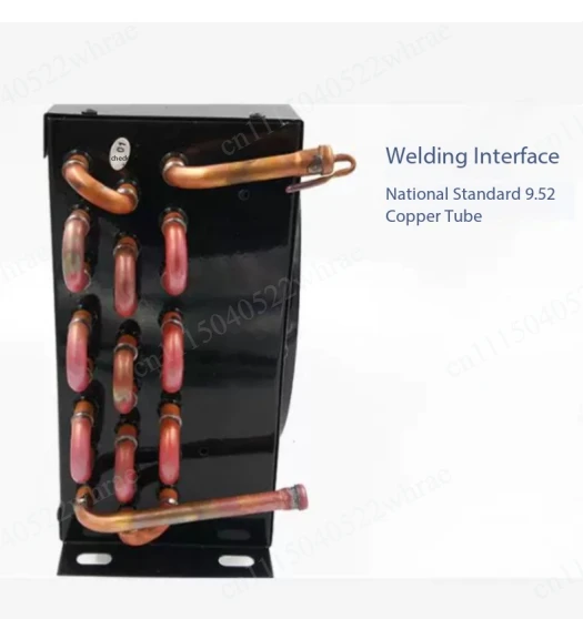 Refrigeration Condenser Coil Copper‑Aluminum Fin Heat Exchanger Air‑Cooled Replacement Part for Freezer & Refrigerator Unit