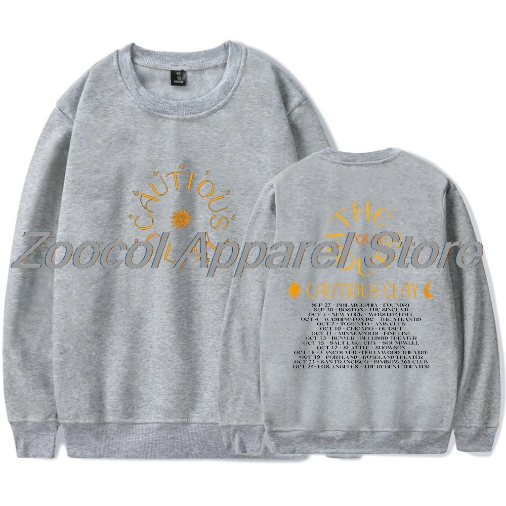 تحذير الطين The Hours Tour Merch بلوزات طويلة الأكمام للنساء والرجال ملابس الشارع