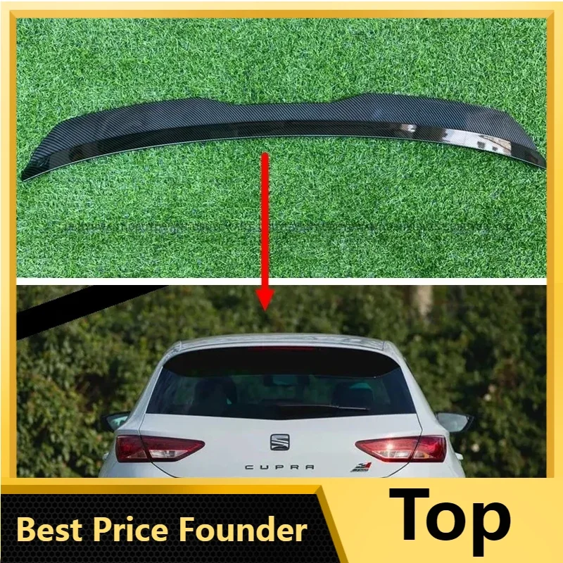 For Seat LEON 1P 5F MK3 For ST Cupra TGI / FR Hatchback Rear Roof Lip Spoiler Roof Rear Wing Body Kit Accessories Car Spoiler