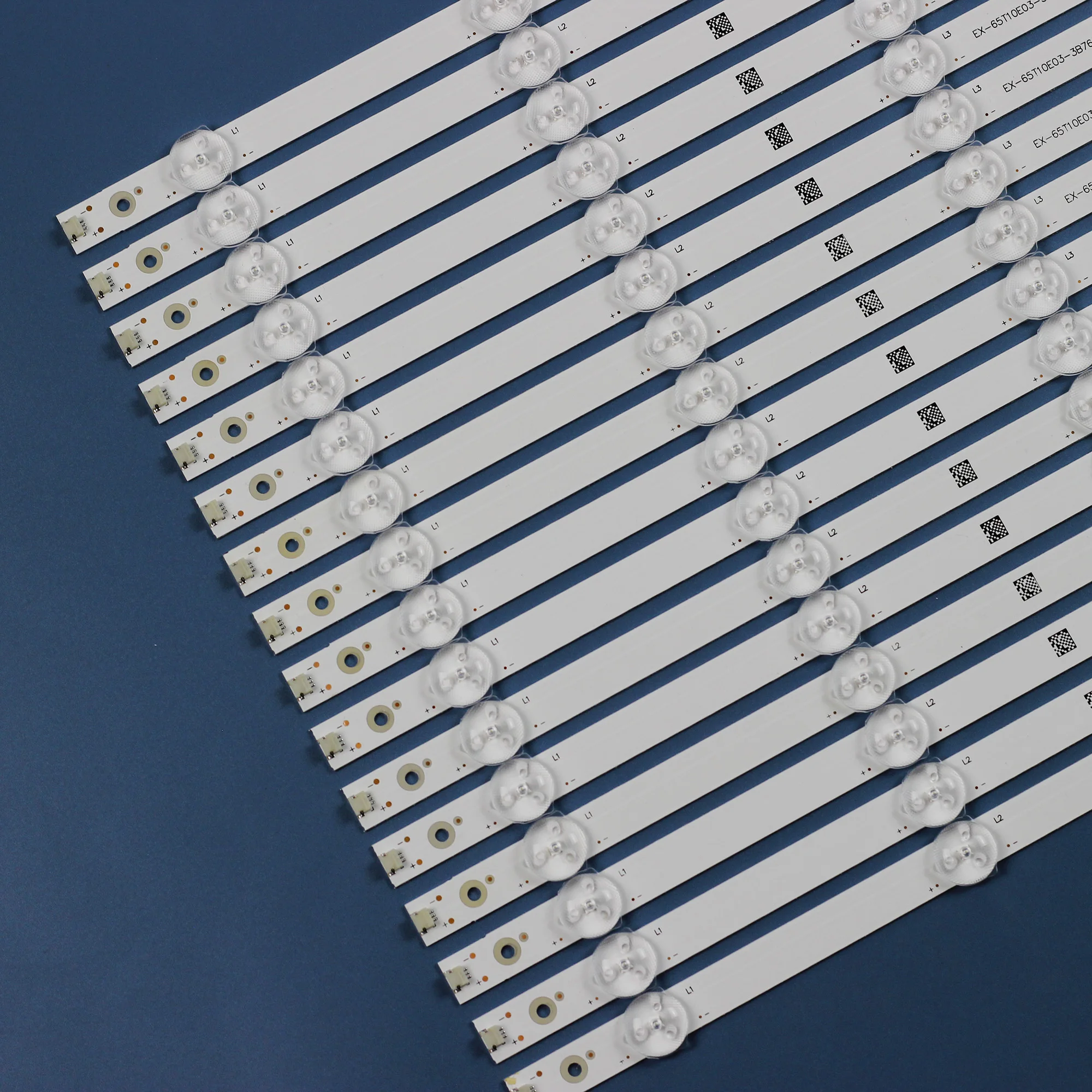 16Pcs/Set LED Backlight Strip For 65'' LB65018 V0-01 D65U-D2 D65-D2 E65X-C2 T650QVN05.0 T650QVF07.0 T650HVF05.5 BWF6005