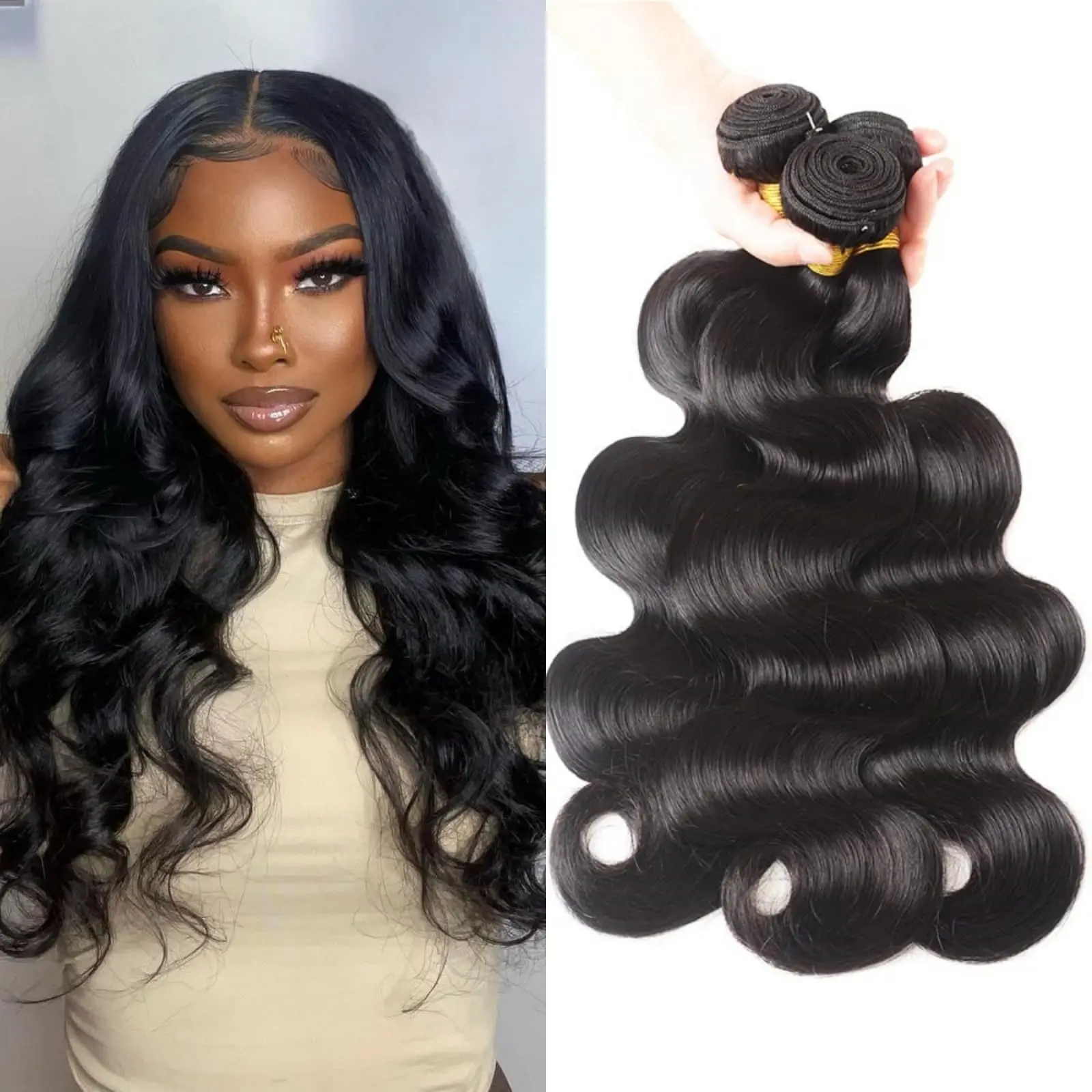 Indian Remy Body Wave 28 30 32 Inch Raw Virgin Unprocessed 100% Human Hair Water Wavy Extensions 1 3 4 Bundles Deal For Women