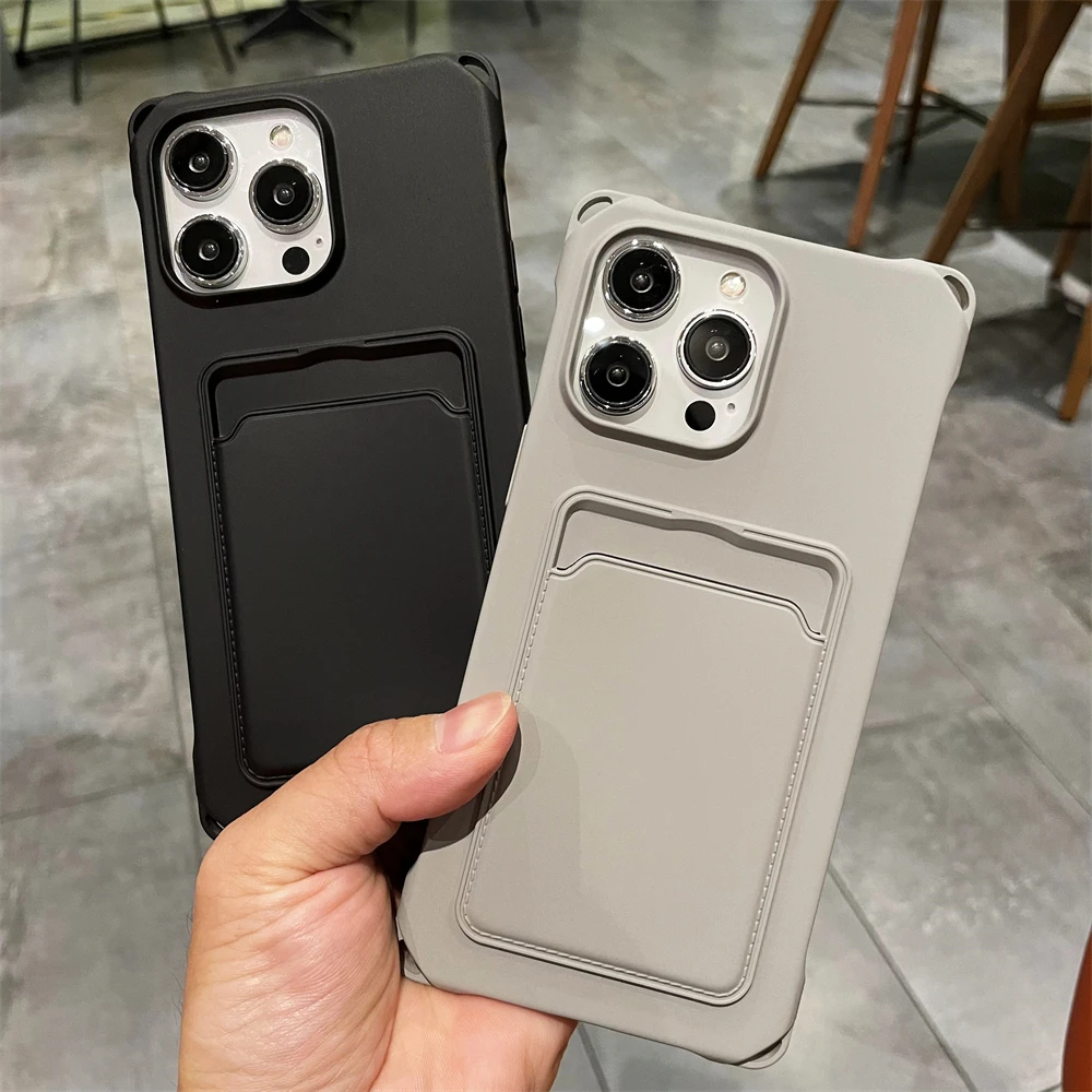Luxury Soft Silicone Wallet Phone Case For iPhone 17 16 15 14 Plus Pro Xs Max 16e 17e Air X XR ID ATM Card Slot Anti-Fall Cover