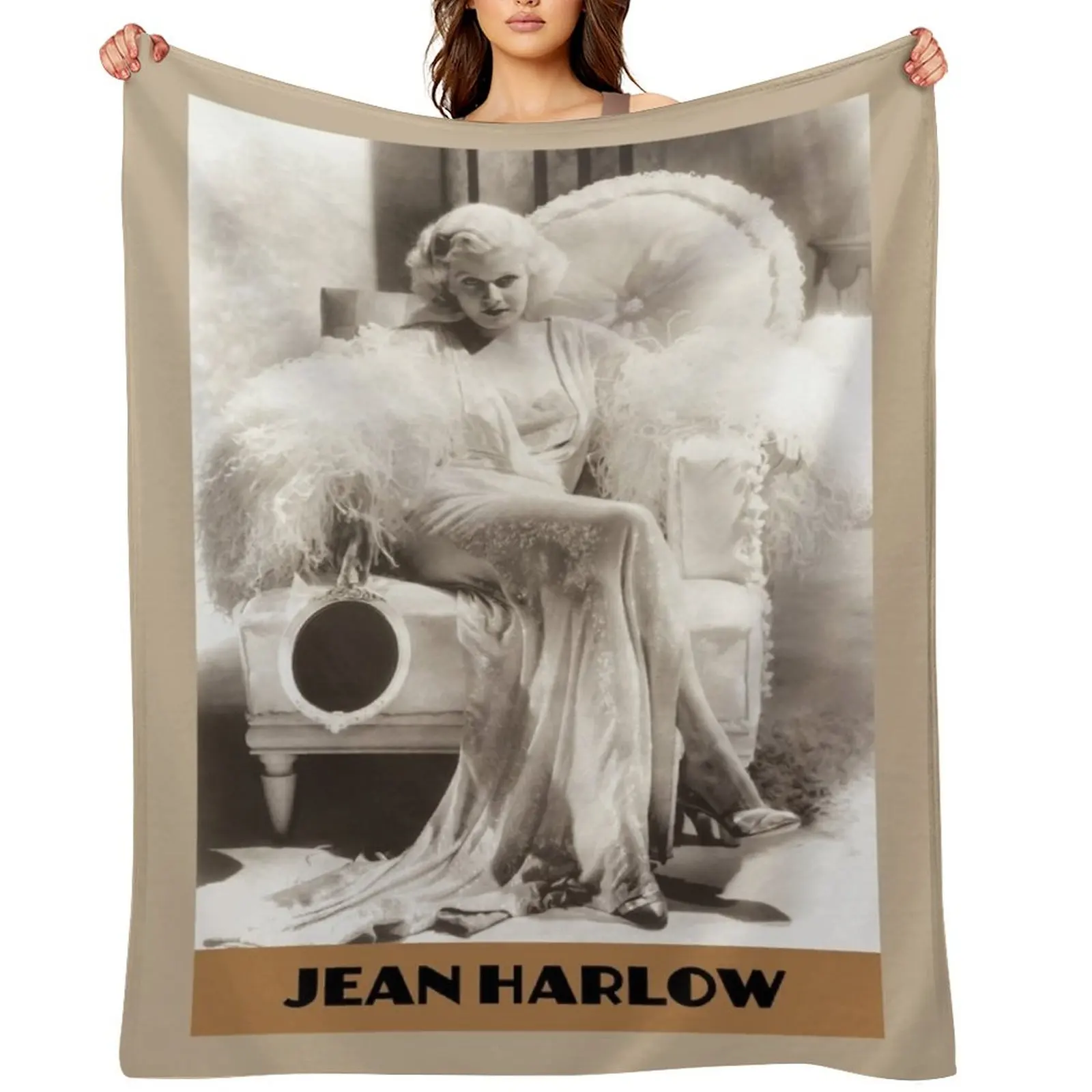 

Jean Harlow Throw Blanket Luxury Throw Soft Beds Blankets For Bed anime Blankets