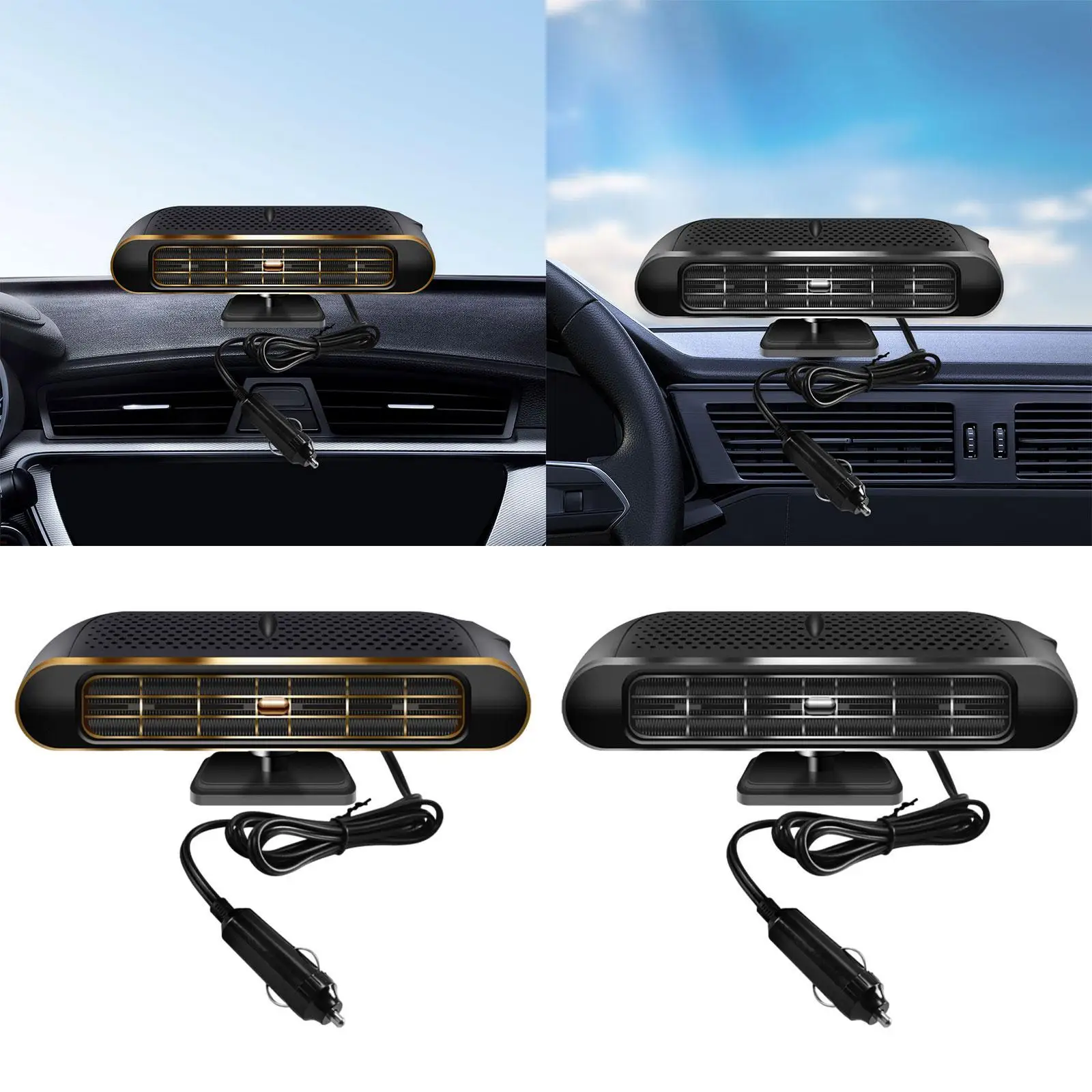 

Автомобильный обогреватель с двойной функцией: быстрый нагрев, размораживание, осушение. Компактное крепление на приборную панель для автомобиля в зимнее время.