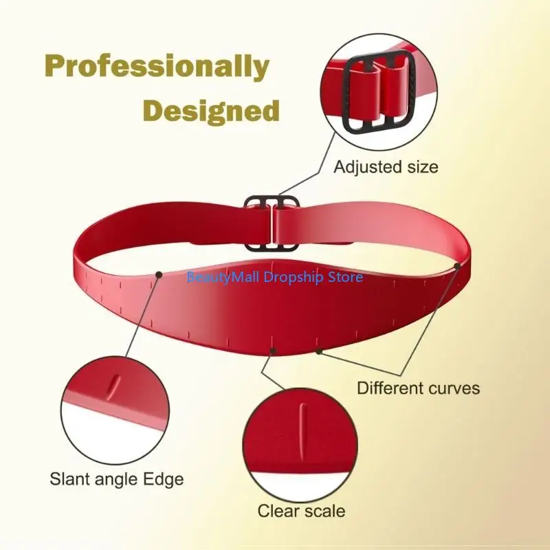 40 أداة قطع الشعر للرجال قالب حلاقة خط العنق ودليل تقليص الشعر