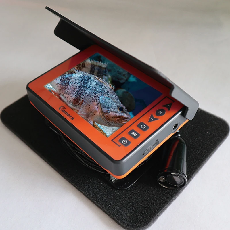 4 Inch 15m Sea Camera IP68 Waterproof 120 Degree Wide Angle Video Fish Finder for Sea Lake River Boat Fishing Tackle Gear