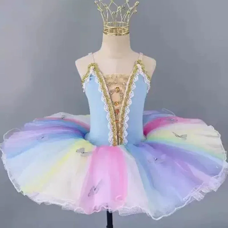 ベビーバレエドレス女の子チュチュ夏ステージバレリン子供服バレエレオタードダンス衣装女の子ドレス-vestidos-衣装