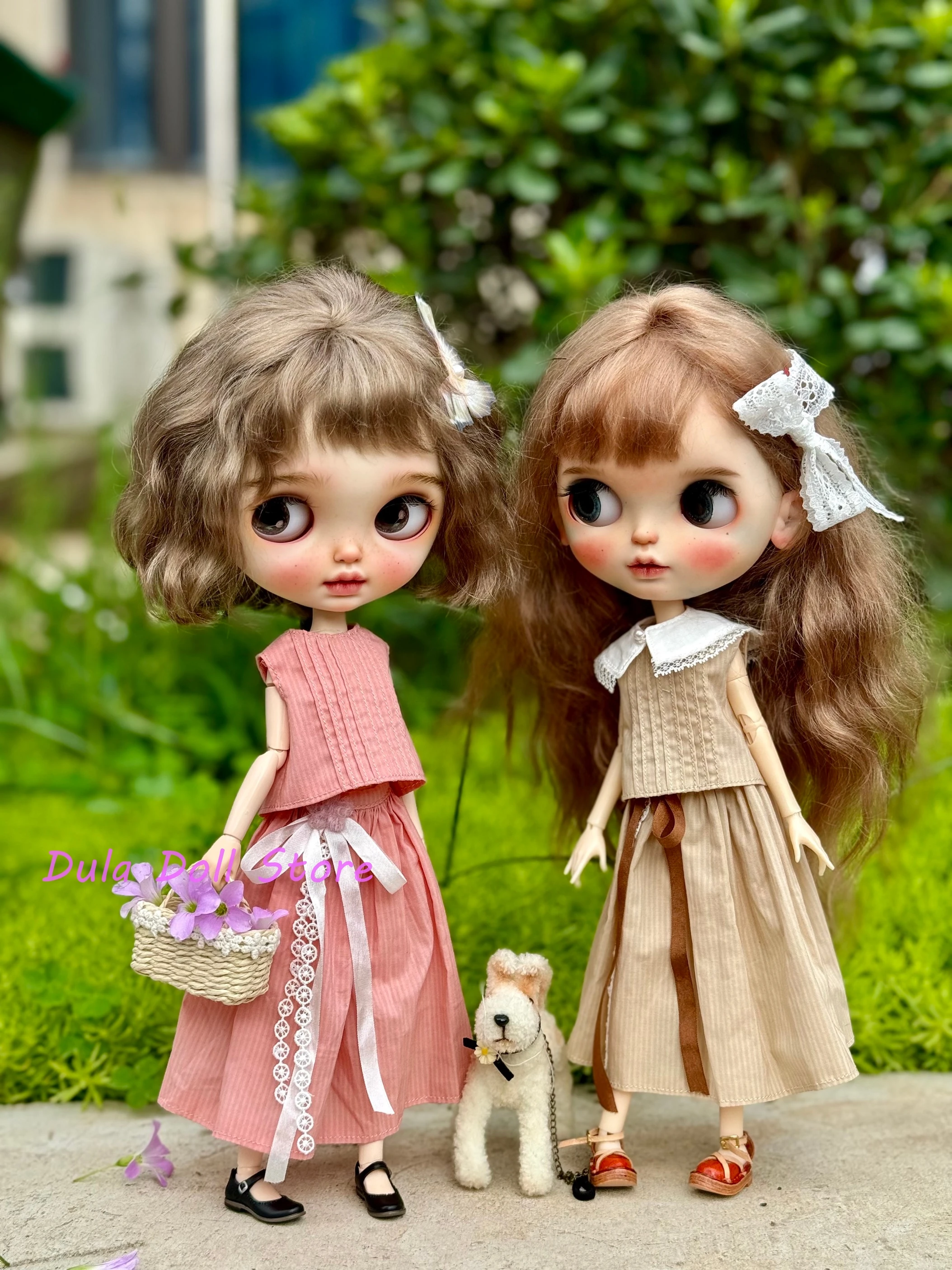 

Одежда для кукол Dula платье юбка без рукавов рубашка Blythe Qbaby ob24 ob22 Azone Licca ICY jerfish 1/6 Bjd