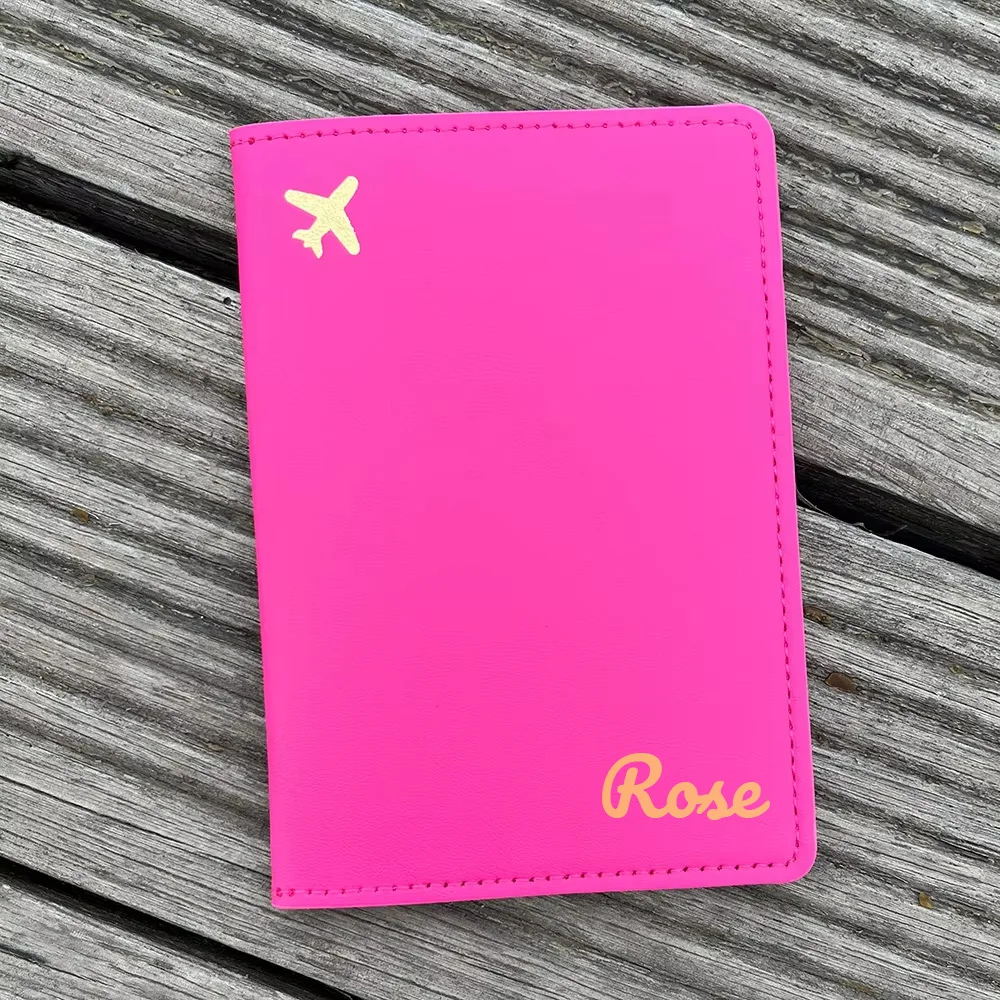 

Персонализированная обложка для паспорта с монограммой, свадебный шафер, подарок подружке невесты, свадебный держатель для документов, Прямая доставка