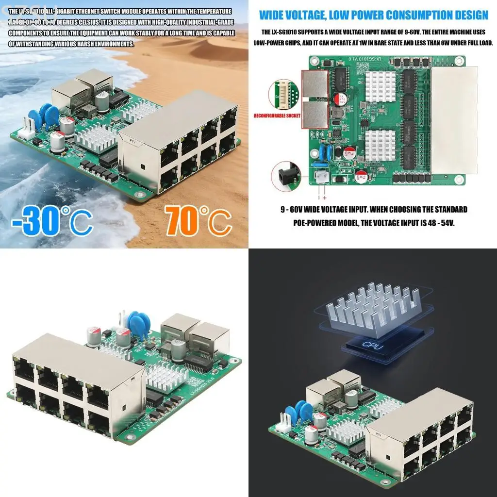 SZSU 10 Port Fast speed Networking Switches Poe Support Easy Installation For Cameras
