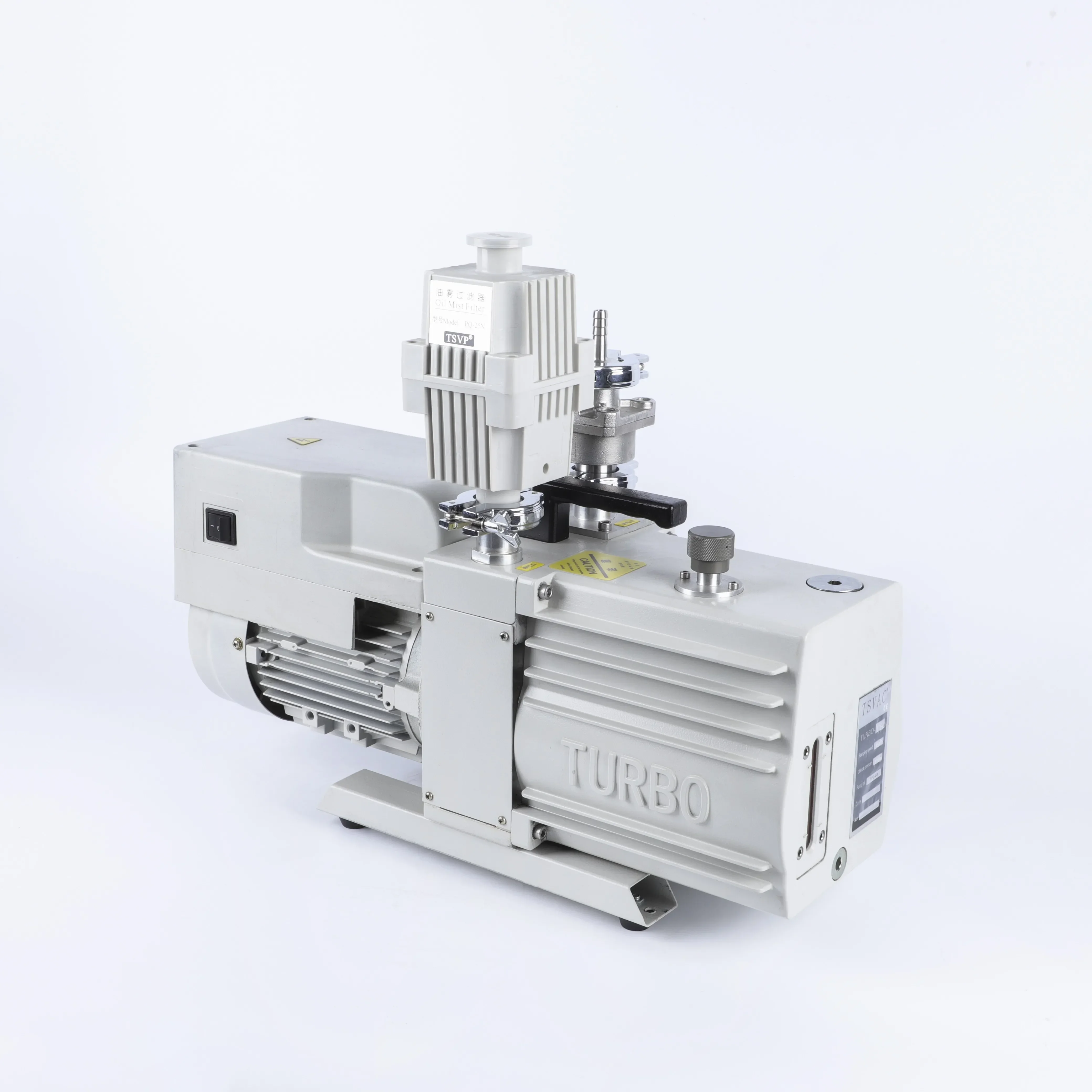 T16D Pompa per vuoto a scorrimento secco senza olio Pompa a palette rotante Turbo T leggera portatile da laboratorio ad alta pressione per attrezzature scientifiche