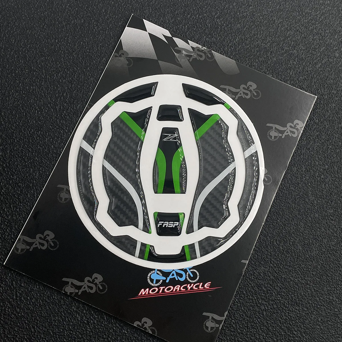 

For Z900 Motorcycle Tank Cap Sticker 3D Carbon Protector Cover Decal