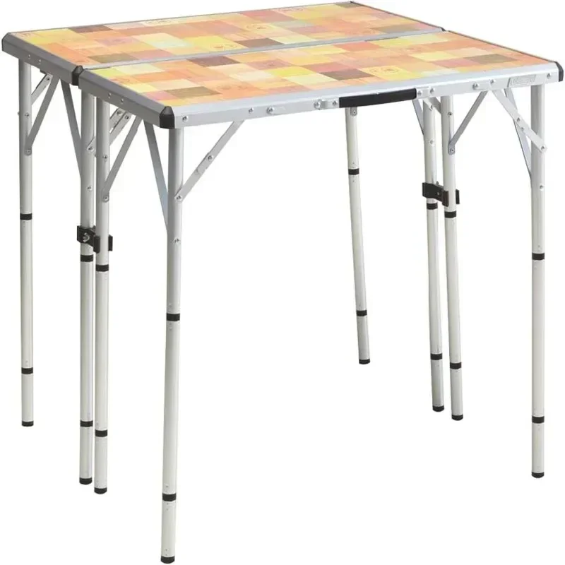 2025  Pack-Away 4-in-1 Folding Table, Leveling Feet, & Securing Brackets; Great for Patio & Deck, Camping, Tailgating, & More