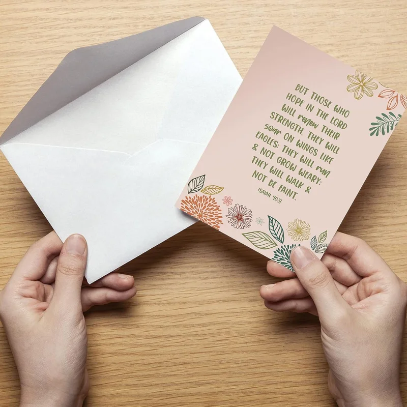 Custom. Bible Multiple Types of Cards with Envelopes Blank Thank You Letters and Envelopes Family and Friends