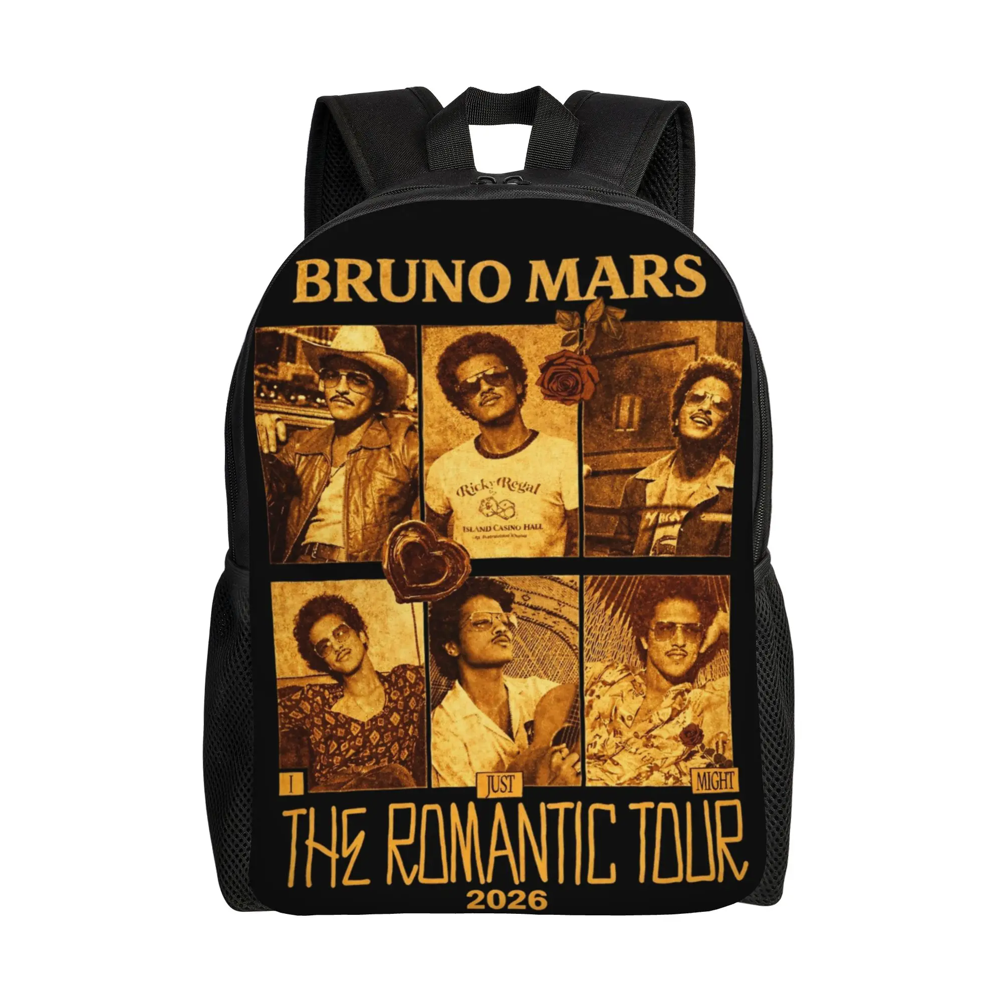 

Bruno Mars The Romantic Tour 2026 Toddler Backpack for Girls Boys Kids Backpacks Kawaii Preschool Child School Bag