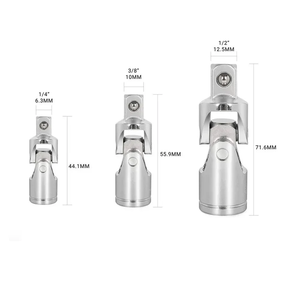 Chrome-vanadium Steel Auto Repair Maintenance Projects Joint Ratchet Set Versatile Socket Joints Detent Notches