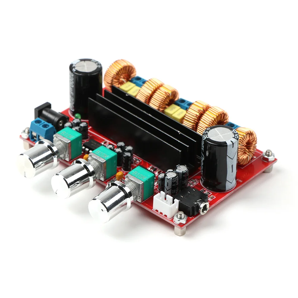 2*50W+100W Dual TPA3116D2 Power Subwoofer Amplifier Board 2.1 Channel TPA3116 Audio Stereo equalizer AUX Amp