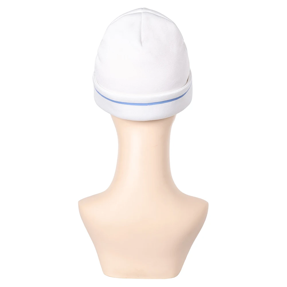 Kiriko Cosplay White Hat Game OW Costume Accessories Roleplay Women Girls Fantasy Cap Disguise Halloween Carnival Suit Props