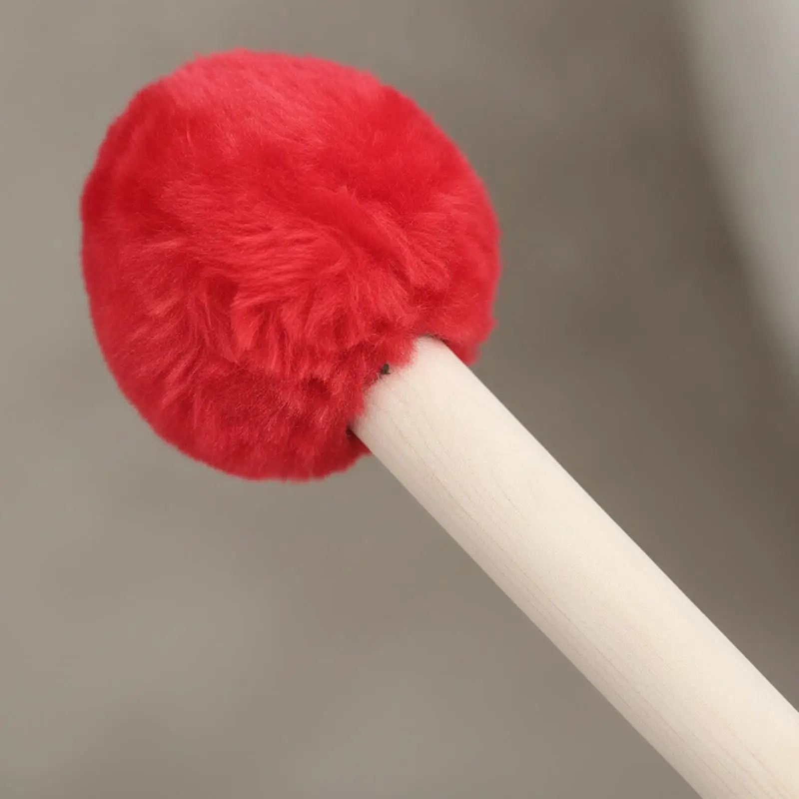 Balanced Bass Drum Mallet with Polished Birch Handle for Marching Percussion Artists