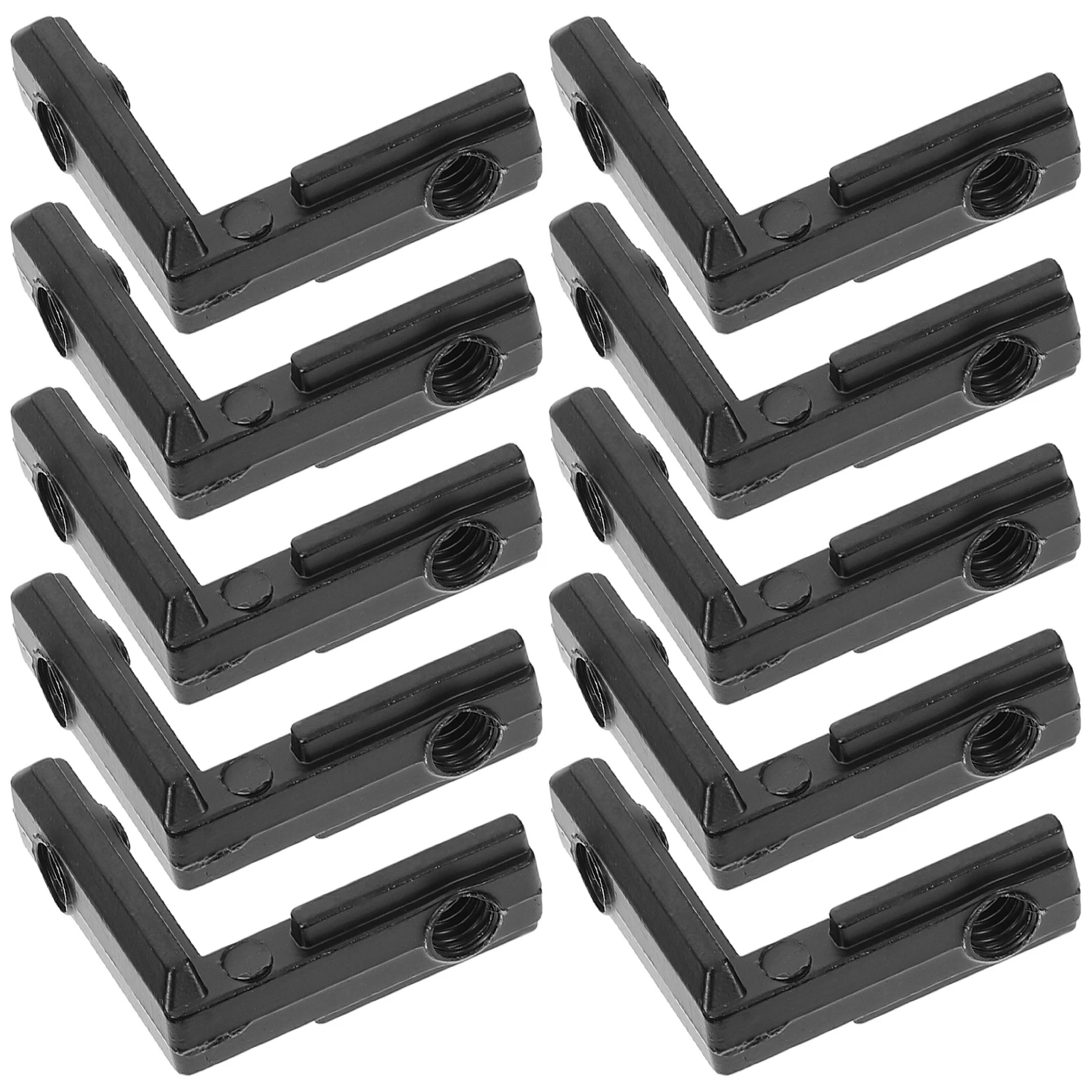 

20 set L-Shape Inside Corner Connectors 2020 Series Zinc Alloy Brackets Durable Rust Resistant Shelf Support Bracket For