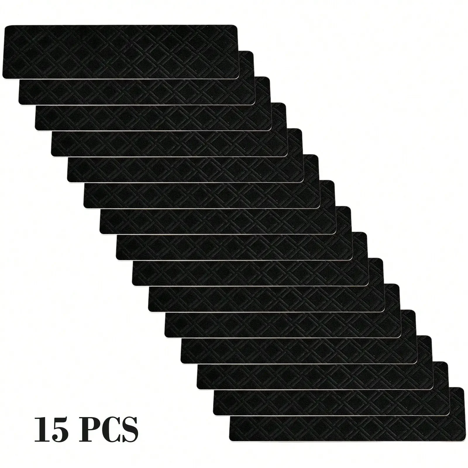 15-Pack Non-Slip Carpet Stair Treads – Large Size Slip-Resistant Rug Pads For Indoor Steps, Stairs, Hardwood Floors – Reusable Adhesive Backing, Washable Runner For Kids, Elderly, Pets – Easy To Clean