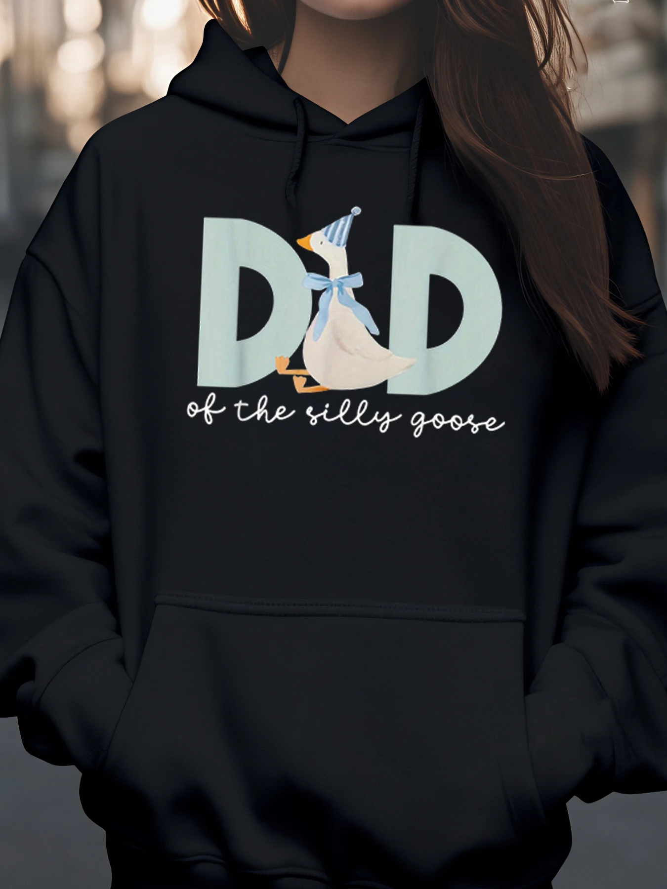 

Толстовка с принтом «Папа из глупых гусей», костюм на Хэллоуин, праздничная одежда для мужчин