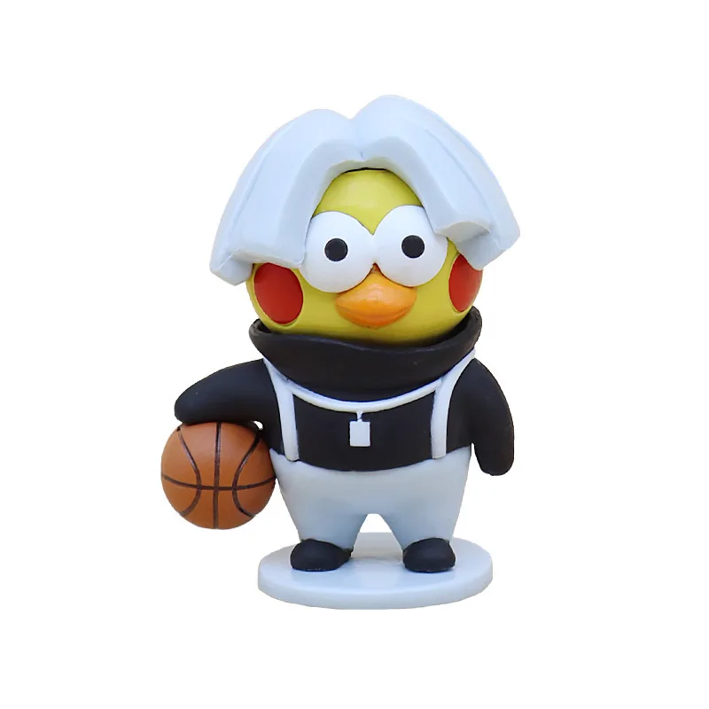 

Figure Anime Kids Toys Playing Basketball Creating Creative Dolls with Small Yellow Chickens and Car Accessories Car Keyc Chains