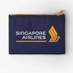 Singapore Airlines  Zipper Pouches Key Underwear Women Pure Cosmetic Small Packaging Wallet Money Bag Storage Pocket Coin Men