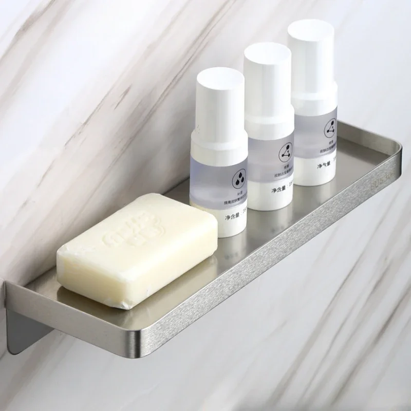 304 stainless steel storage rack is suitable for bathrooms and kitchens, and small item storage racks are easy to install