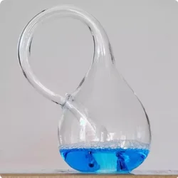 Klein Bottles Thickened Ornaments Four-dimensional Space Decorative Glass Bottle Gifts Transparent Glass Home Decoration
