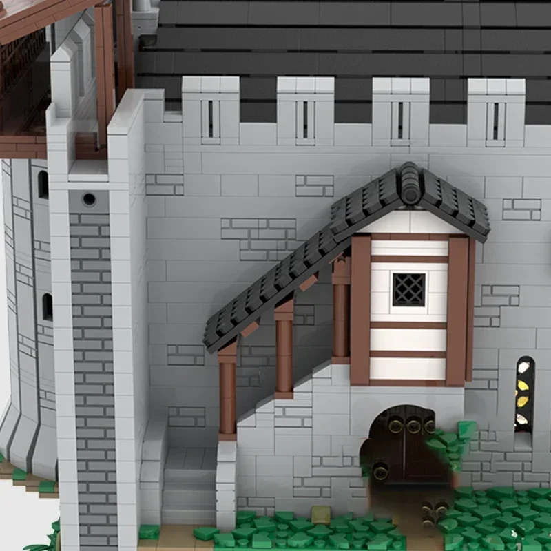 Moc Building Blocks Fortress Model Great Hall Castle Technical Bricks DIY Assembly Construction Toys For Childr Holiday Gifts