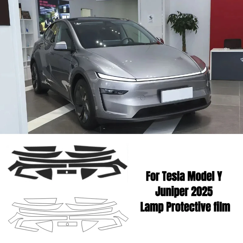 

Для Tesla Model Y Juniper 2025 тПУ пленка для фар прозрачная защитная пленка для задних фонарей черненая водонепроницаемая автомобильная аксессуары