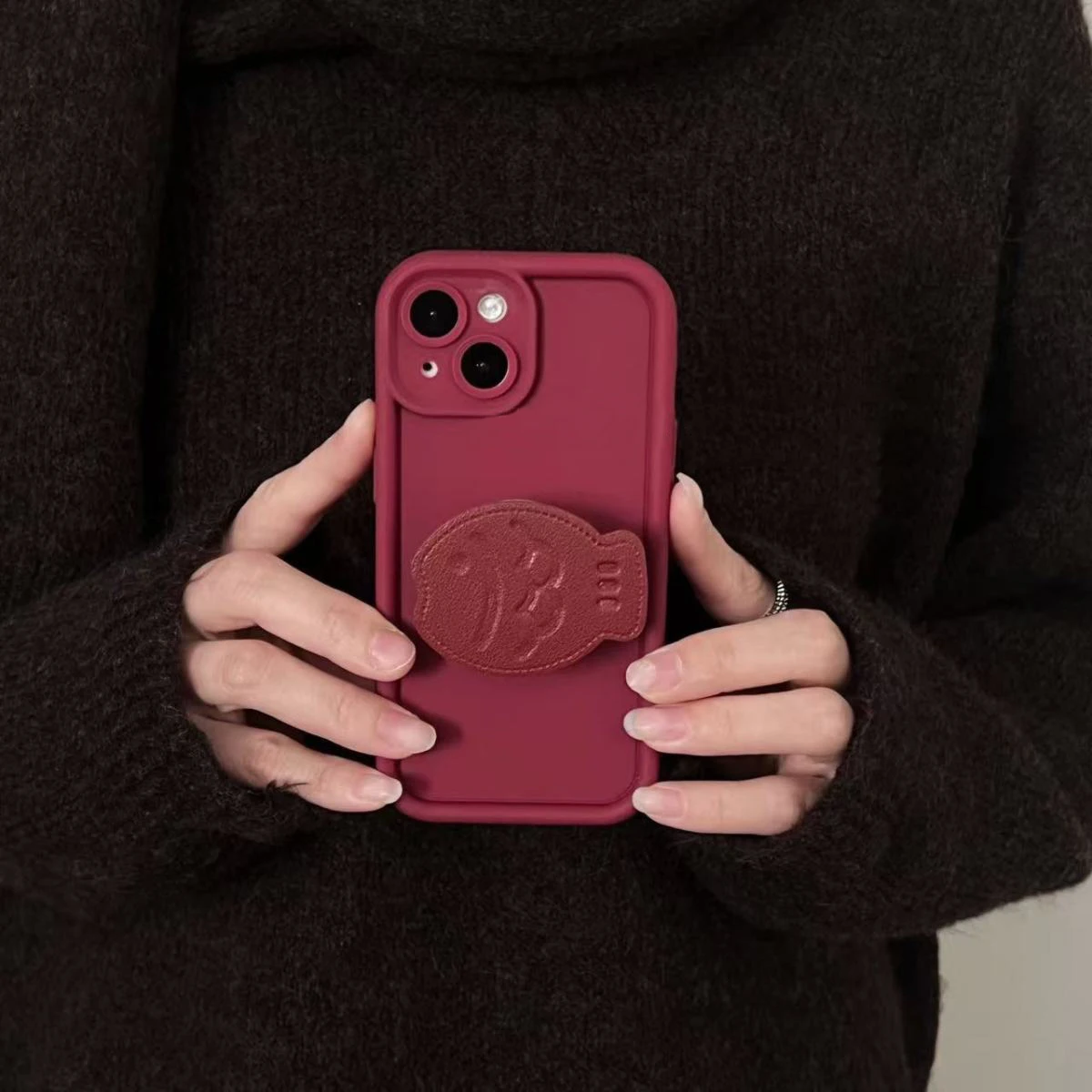 ل ممن لهم رينو 14 حالة ممن لهم رينو 14 برو لطيف ثلاثية الأبعاد Taiyaki الأسماك حامل حامل أفخم سوار جراب هاتف ممن لهم رينو 14F غطاء