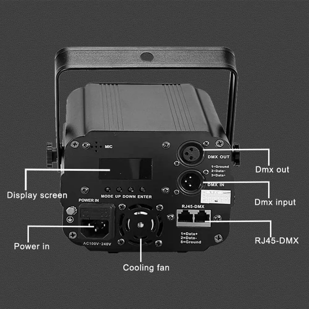 Disco Party laser light High Brightness RGB colorful DMX 512 Scanner Xmas DJ Wedding RemoteLaser Projector