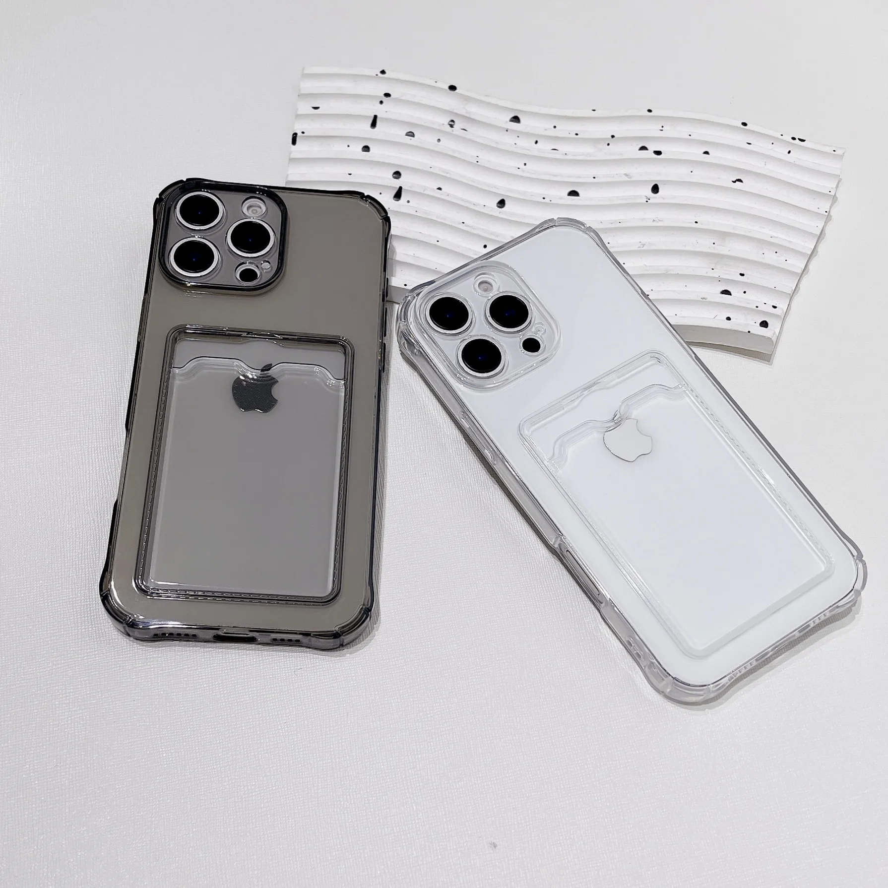 耐衝撃カードスロットポケット付きスマホケース iPhone - Apple Iphone 15 Pro Max のレビューと価格