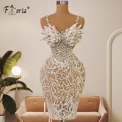 Fashion Short Cocktail Dress 3D Appliques Lace Off the Shoulder See Through Mini Graduation Party Dress Ilusion Prom Gowns 2024