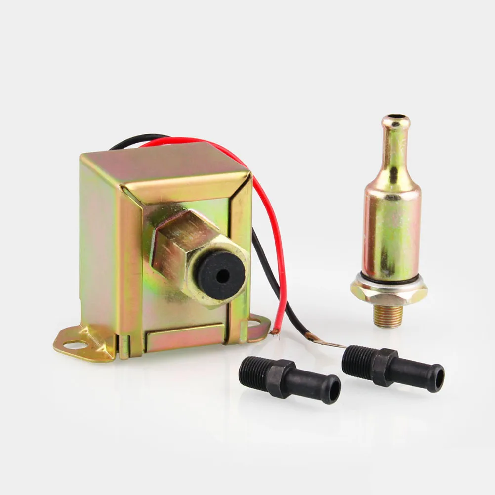 12V 연료 펌프 전자식 4-6psi 구리 견고한 금속 휘발유 펌프 자동차 트럭용 자동차 개조 액세서리