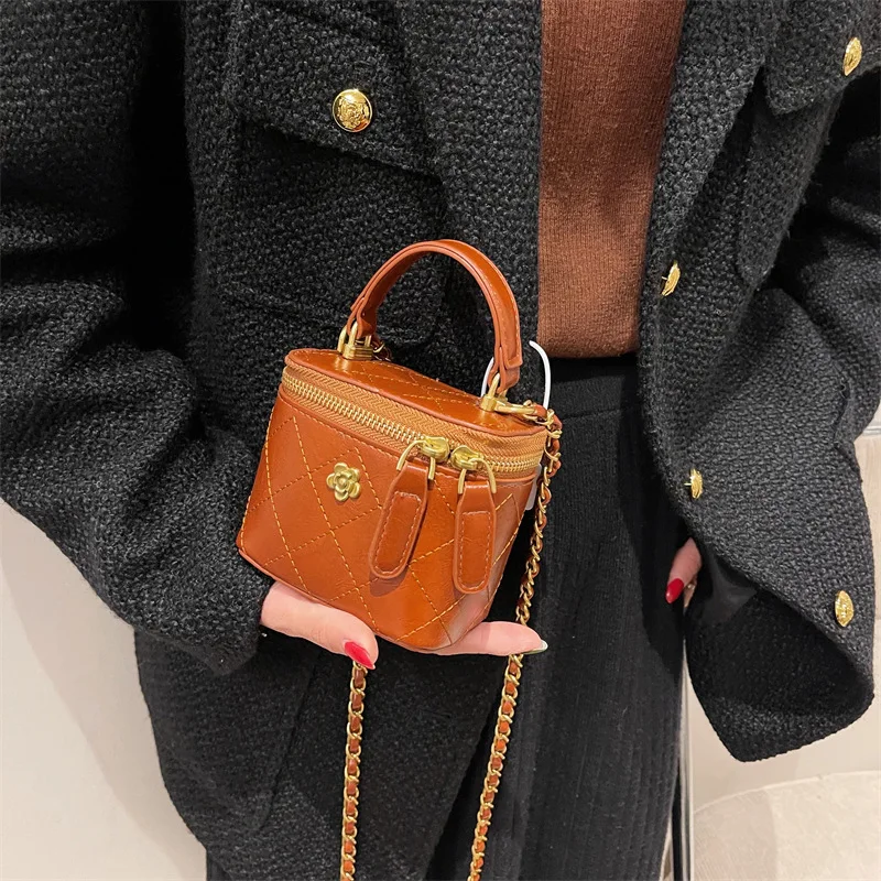 Rhombus Chain Mouth Red Envelope Luxury Mini Crossbody Bags for Women Fashion Box Bag Lipstick Coins Purses and Handbags