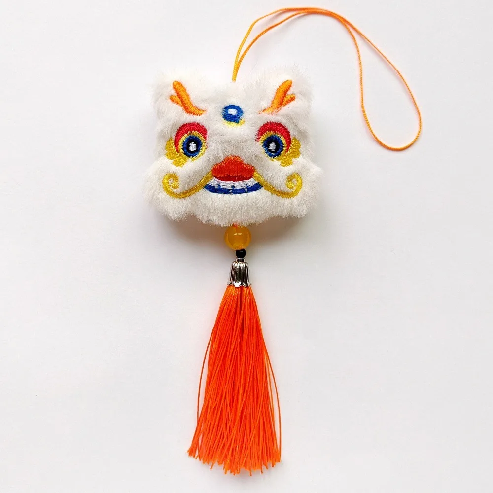 

Chinese Style Lion Dance Tassels Pendant Lucky Red 2025 New Year Zodiac Traditional Hanging Snake Mascot Plushies Children
