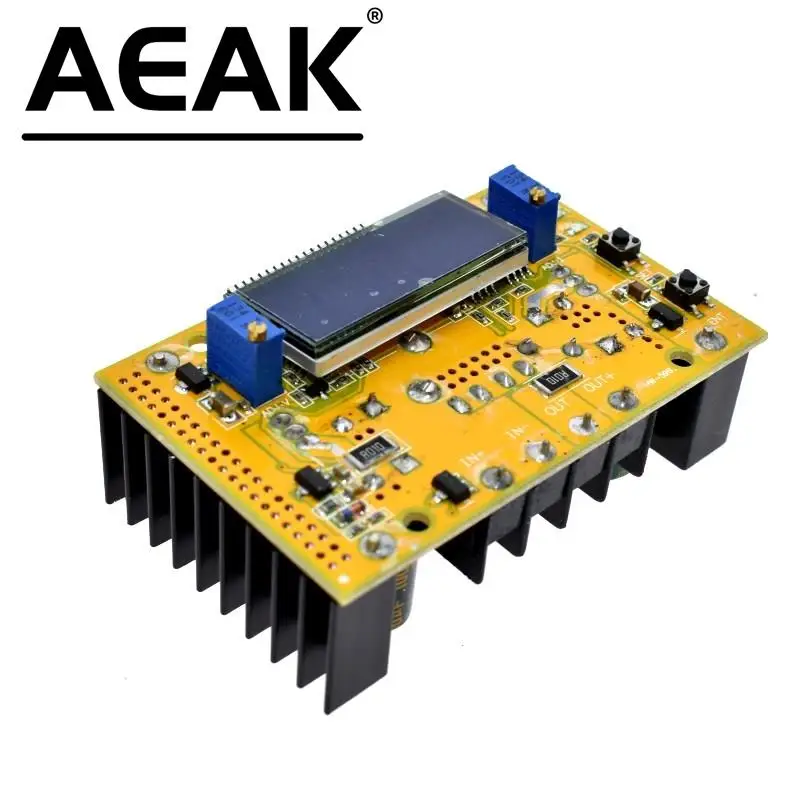 DC-DC 10A Einstellbare LCD Dual Display CC CV Step-down Netzteil Modul Kurzschluss Schutz Fall DC-DC Boost konverter