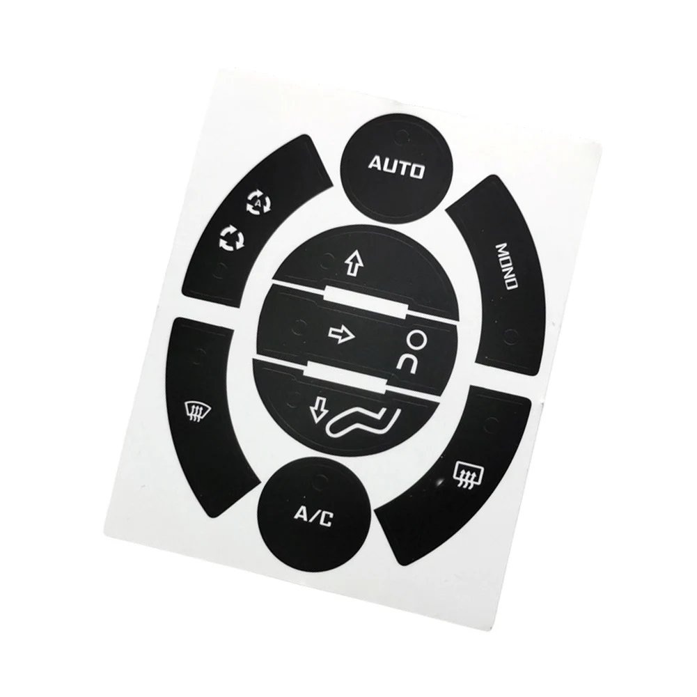 Vinyl Stickers Button Repair Sticker For 308/ 3008/5008 A/C Climate Buttons Repair Decal Sticker Accessories