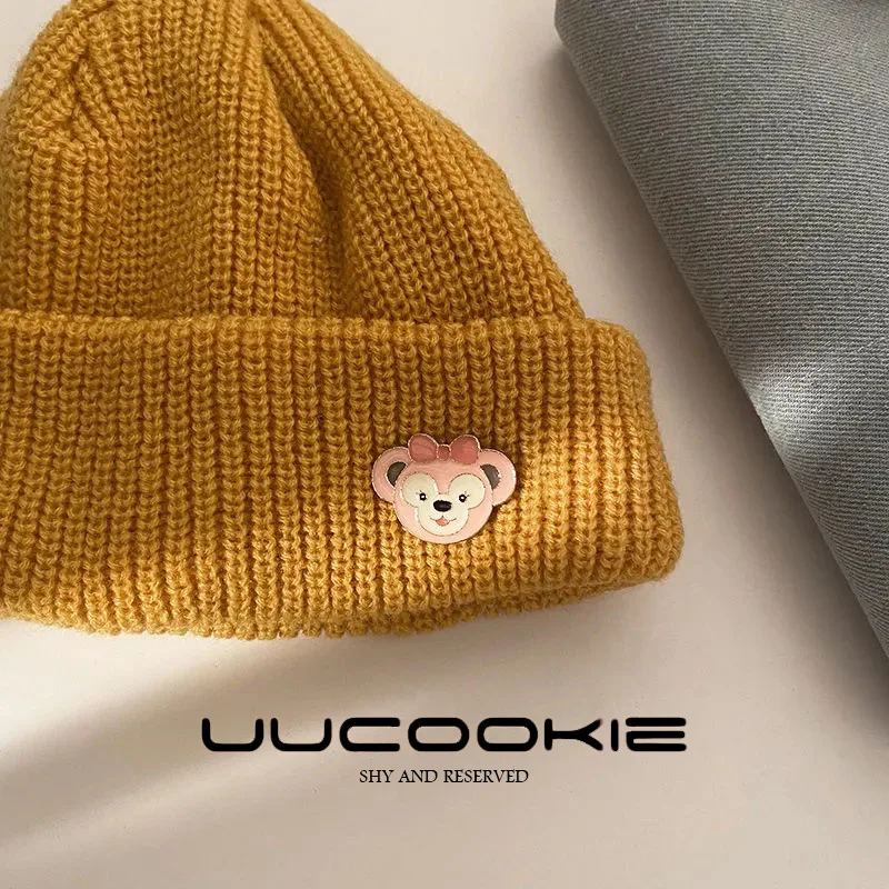 Disney anime Mickey Minnie Star Delu scarf coat brooch Lingnabelle cute Japanese cartoon children's accessories